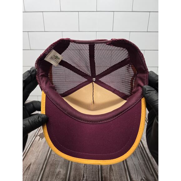 Hazelwood Arizona State University Vintage 3 Stripe Adjustable Trucker Snapback - Picture 6 of 8